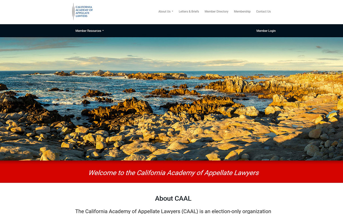 California Academy of Appellate Lawyers Slide 1